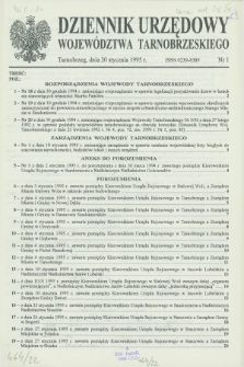 Dziennik Urzędowy Województwa Tarnobrzeskiego. 1995, nr 1 (30 stycznia)