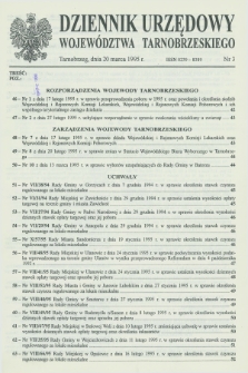 Dziennik Urzędowy Województwa Tarnobrzeskiego. 1995, nr 3 (20 marca)