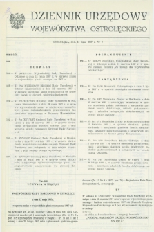 Dziennik Urzędowy Województwa Ostrołęckiego. 1987, nr 9 (18 lipca)