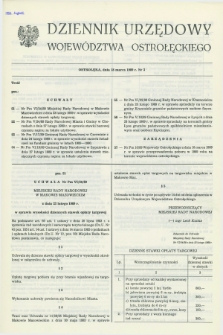 Dziennik Urzędowy Województwa Ostrołęckiego. 1989, nr 3 (18 marca)