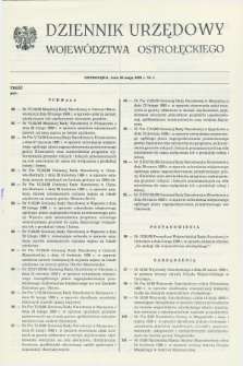 Dziennik Urzędowy Województwa Ostrołęckiego. 1989, nr 5 (26 maja)