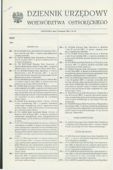 Dziennik Urzędowy Województwa Ostrołęckiego. 1989, nr 10 (7 listopada)