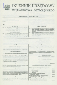 Dziennik Urzędowy Województwa Ostrołęckiego. 1989, nr 11 (15 listopada)