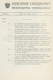 Dziennik Urzędowy Województwa Ostrołęckiego. 1990, nr 2 (23 lutego)