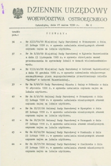 Dziennik Urzędowy Województwa Ostrołęckiego. 1990, nr 4 (21 marca)