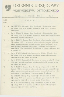 Dziennik Urzędowy Województwa Ostrołęckiego. 1990, nr 8 (4 kwietnia)