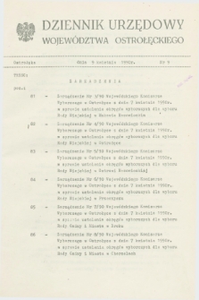Dziennik Urzędowy Województwa Ostrołęckiego. 1990, nr 9 (9 kwietnia)