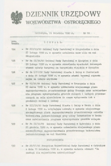 Dziennik Urzędowy Województwa Ostrołęckiego. 1990, nr 10 (24 kwietnia)