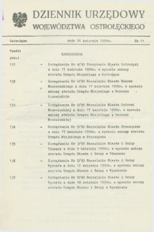 Dziennik Urzędowy Województwa Ostrołęckiego. 1990, nr 11 (26 kwietnia)