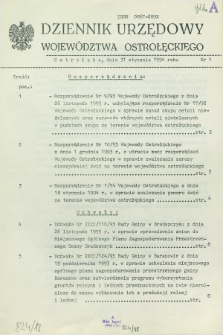 Dziennik Urzędowy Województwa Ostrołęckiego. 1994, nr 1 (31 stycznia)