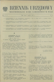 Dziennik Urzędowy Wojewódzkiej Rady Narodowej w Pile. 1977, nr 2 (1 marca)