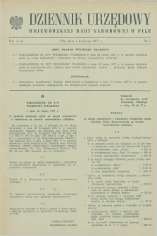 Dziennik Urzędowy Wojewódzkiej Rady Narodowej w Pile. 1977, nr 3 (1 kwietnia)