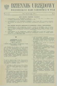 Dziennik Urzędowy Wojewódzkiej Rady Narodowej w Pile. 1977, nr 4 (28 maja)
