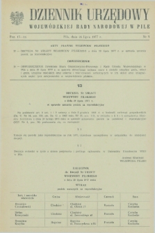 Dziennik Urzędowy Wojewódzkiej Rady Narodowej w Pile. 1977, nr 5 (26 lipca)