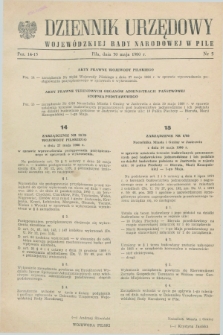 Dziennik Urzędowy Wojewódzkiej Rady Narodowej w Pile. 1980, nr 5 (30 maja)