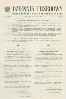 Dziennik Urzędowy Wojewódzkiej Rady Narodowej w Pile. 1980, nr 10 (10 listopada)