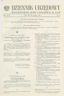 Dziennik Urzędowy Wojewódzkiej Rady Narodowej w Pile. 1980, nr 11 (30 grudnia)