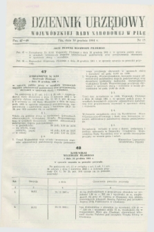 Dziennik Urzędowy Wojewódzkiej Rady Narodowej w Pile. 1981, nr 13 (30 grudnia)