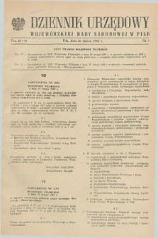 Dziennik Urzędowy Wojewódzkiej Rady Narodowej w Pile. 1982, nr 5 (26 marca)