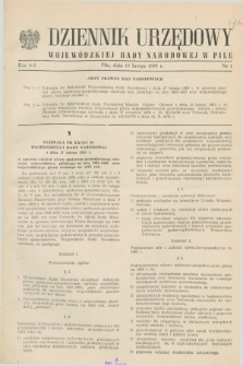 Dziennik Urzędowy Wojewódzkiej Rady Narodowej w Pile. 1983, nr 1 (18 lutego)