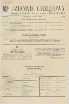 Dziennik Urzędowy Wojewódzkiej Rady Narodowej w Pile. 1983, nr 4 (30 czerwca)