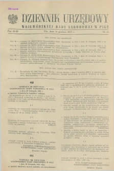 Dziennik Urzędowy Wojewódzkiej Rady Narodowej w Pile. 1983, nr 10 (16 grudnia)