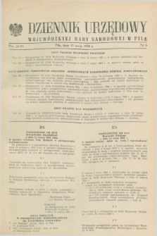 Dziennik Urzędowy Wojewódzkiej Rady Narodowej w Pile. 1984, nr 6 (15 maja)