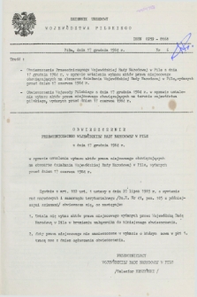 Dziennik Urzędowy Województwa Pilskiego. 1984, nr 6 (17 grudnia)