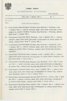 Dziennik Urzędowy Województwa Pilskiego. 1984, nr 7 (17 grudnia)