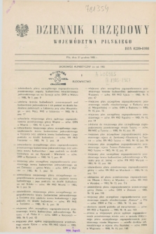 Dziennik Urzędowy Województwa Pilskiego. 1985, Skorowidz alfabetyczny (31 grudnia)
