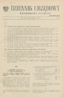 Dziennik Urzędowy Województwa Pilskiego. 1985, nr 11 (1 października)