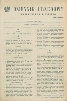 Dziennik Urzędowy Województwa Pilskiego. 1986, Skorowidz alfabetyczny (31 grudnia)