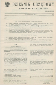 Dziennik Urzędowy Województwa Pilskiego. 1987, nr 11 (29 grudnia)