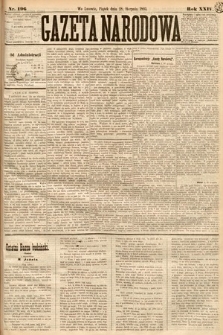 Gazeta Narodowa. 1885, nr 196