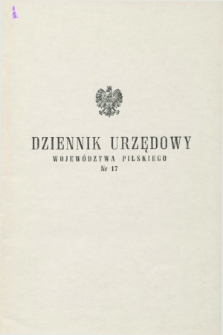 Dziennik Urzędowy Województwa Pilskiego. 1990, nr 17 (30 maja)