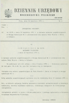 Dziennik Urzędowy Województwa Pilskiego. 1991, nr 6 (26 kwietnia)