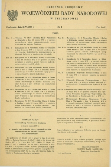 Dziennik Urzędowy Wojewódzkiej Rady Narodowej w Ciechanowie. 1979, nr 2 (25 czerwca)