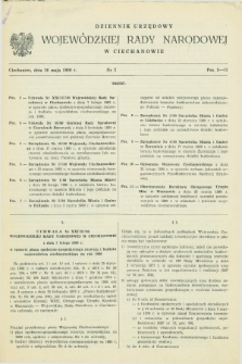 Dziennik Urzędowy Wojewódzkiej Rady Narodowej w Ciechanowie. 1980, nr 2 (26 maja)