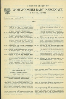 Dziennik Urzędowy Wojewódzkiej Rady Narodowej w Ciechanowie. 1980, nr 5 (4 września)