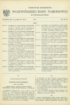 Dziennik Urzędowy Wojewódzkiej Rady Narodowej w Ciechanowie. 1982, nr 5 (18 października)