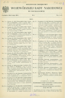 Dziennik Urzędowy Wojewódzkiej Rady Narodowej w Ciechanowie. 1983, nr 1 (4 maja)