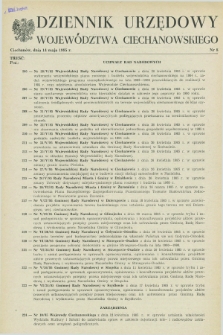 Dziennik Urzędowy Województwa Ciechanowskiego. 1985, nr 8 (14 maja)