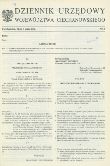 Dziennik Urzędowy Województwa Ciechanowskiego. 1988, nr 8 (5 września)