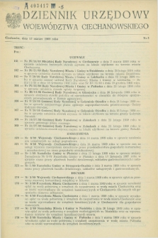 Dziennik Urzędowy Województwa Ciechanowskiego. 1989, nr 5 (15 marzec)