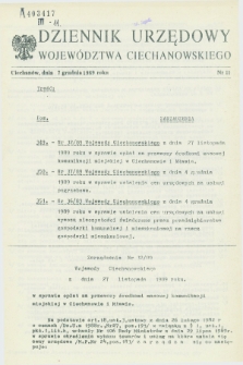 Dziennik Urzędowy Województwa Ciechanowskiego. 1989, nr 11 (7 grudnia)