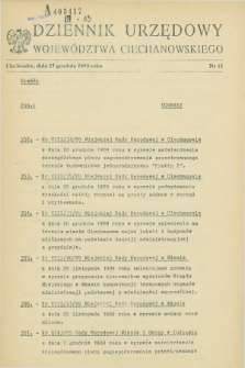 Dziennik Urzędowy Województwa Ciechanowskiego. 1989, nr 13 (27 grudnia)