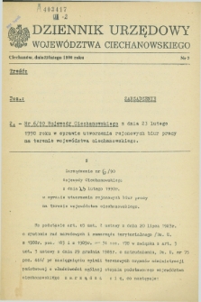 Dziennik Urzędowy Województwa Ciechanowskiego. 1990, nr 2 (23 lutego)