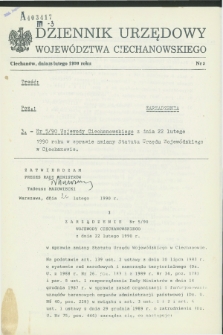 Dziennik Urzędowy Województwa Ciechanowskiego. 1990, nr 3 (28 lutego)