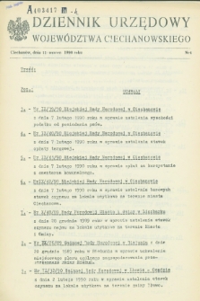 Dziennik Urzędowy Województwa Ciechanowskiego. 1990, nr 4 (12 marca)