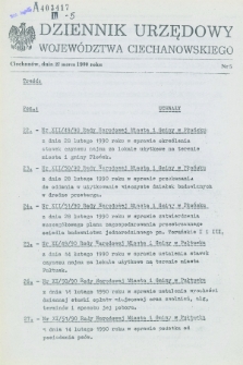 Dziennik Urzędowy Województwa Ciechanowskiego. 1990, nr 5 (27 marca)